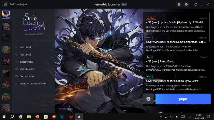 i cant enter at the game / no puedo entrar al juego - Solo Leveling:ARISE