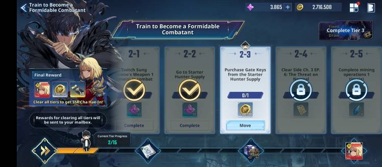 Train to became formidable combatant - Solo Leveling:ARISE