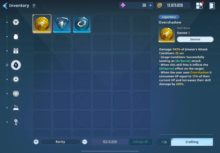 4 times in a row I got duplicate legendary rune wasted my 4000 essence ...