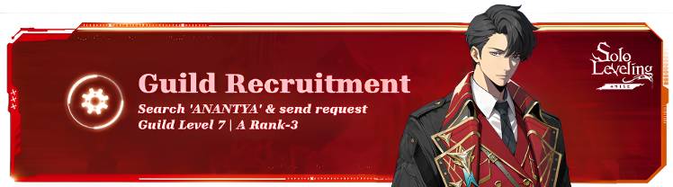 A RANK-2 | GUILD LEVEL 7 | HUNTERS NEEDED, SEE DETAILS | ANANTYA - JOIN ...