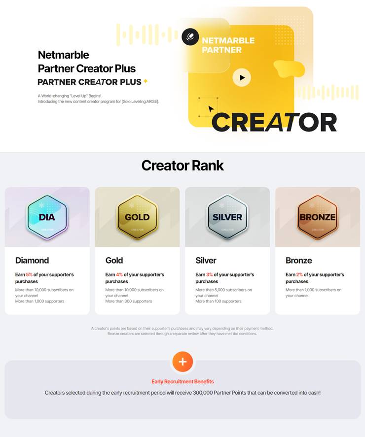 Netmarble partner creator plus introduction npc 